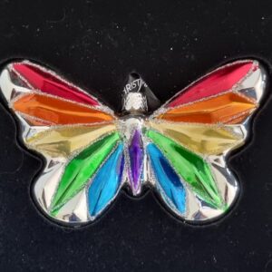 Regenboog vlinderornament